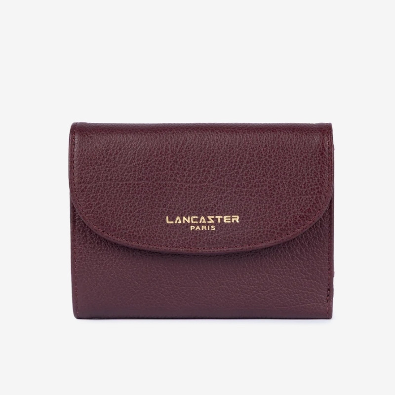 Lancaster Paris - Portefeuille dos à dos Dune bordeaux
