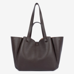Lancaster - Grand sac cabas épaule Milano Horizon marron foncé