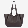 Lancaster - Grand sac cabas épaule Milano Horizon marron foncé