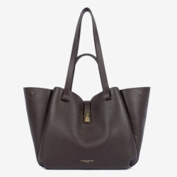 Lancaster - Grand sac cabas épaule Milano Horizon marron foncé