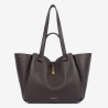 Lancaster - Grand sac cabas épaule Milano Horizon marron foncé