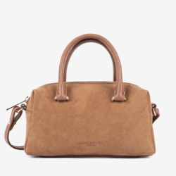 Sac à main velours Suède Cube Lancaster | Automne-Hiver