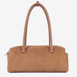 Sac à main long Suède Cube Lancaster | Velours