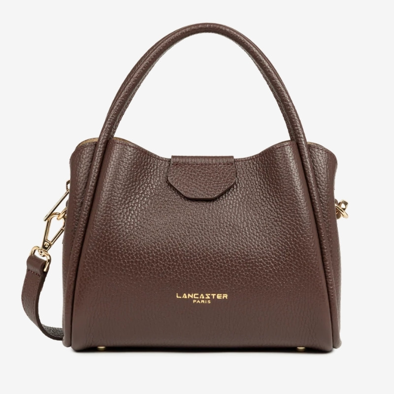 Lancaster – Petit sac à main Ida Double marron or pâle