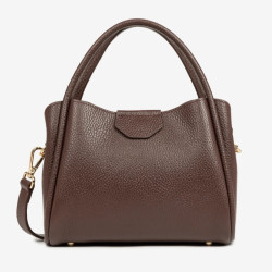 Lancaster – Petit sac à main Ida Double marron or pâle