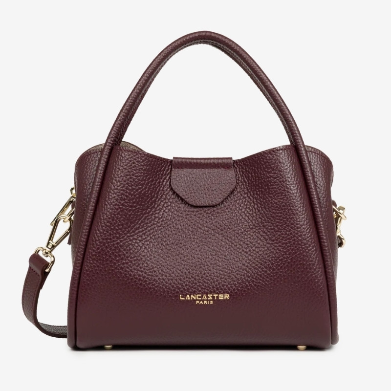 Lancaster – Petit sac à main Ida Double bordeaux foncé