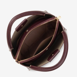 Lancaster – Petit sac à main Ida Double bordeaux foncé