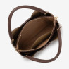 Lancaster Paris – Grand Sac à Main en Cuir Ida Double marron or pâle
