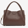 Lancaster Paris – Grand Sac à Main en Cuir Ida Double marron or pâle