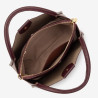 Lancaster Paris – Sac à Main en Cuir Ida Double bordeaux foncé