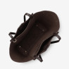 Lancaster - Sac cabas épaule Suède marron