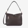 Lancaster - Grand sac besace épaule Milano Horizon marron