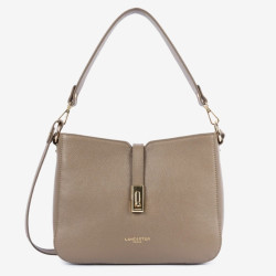 Lancaster - Grand sac besace épaule Milano Horizon sable foncé