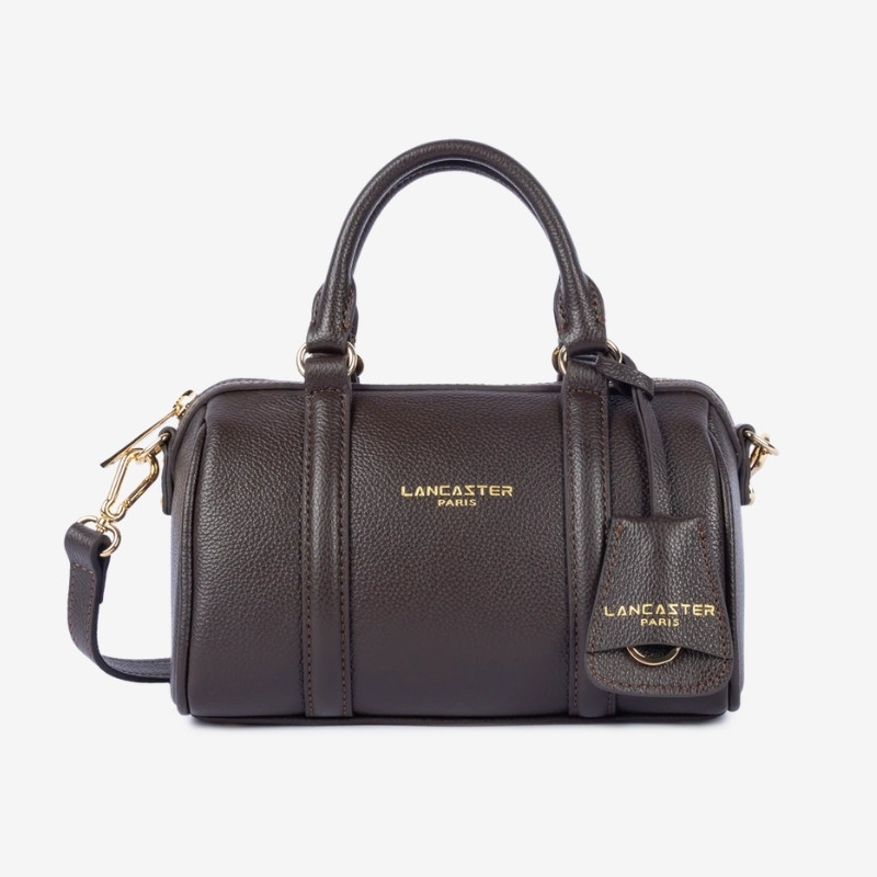 Lancaster – Petit sac polochon zippé S Milano Ana marron foncé