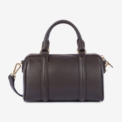 Lancaster – Petit sac polochon zippé S Milano Ana marron foncé
