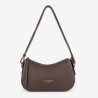 Lancaster - Petit sac besace femme Dune marron foncé