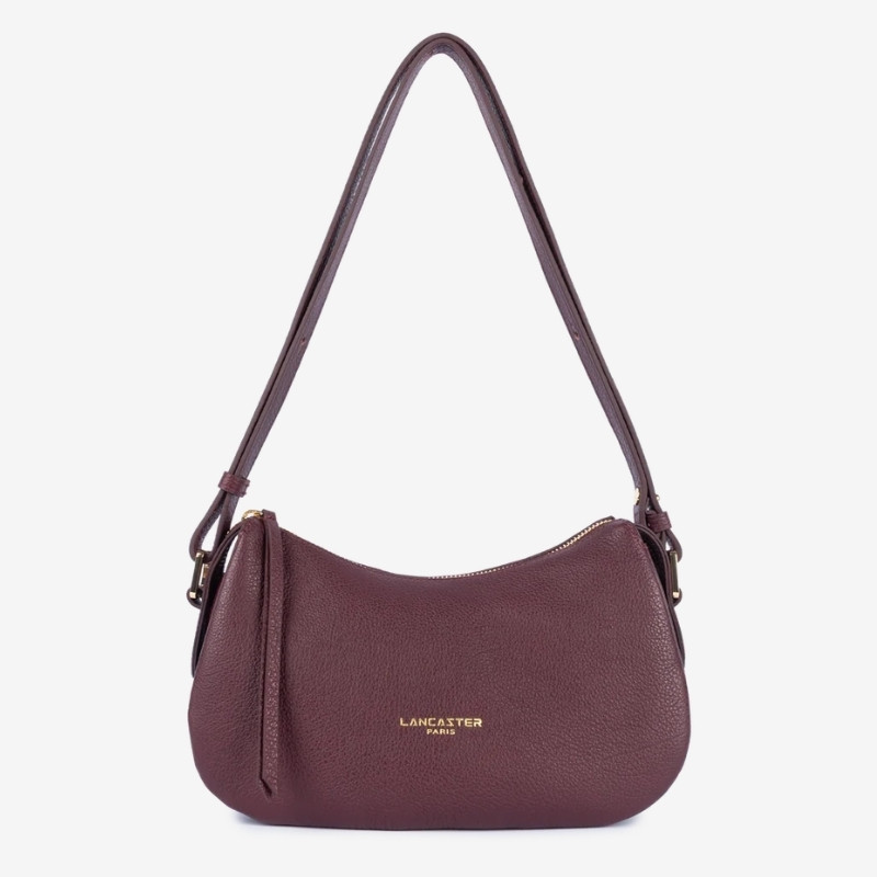 Lancaster - Petit sac besace femme Dune bordeaux foncé