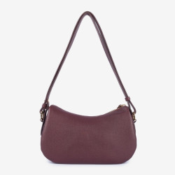 Lancaster - Petit sac besace femme Dune bordeaux foncé