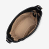 Lancaster - Sac seau cuir femme Dune noir