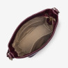 Lancaster - Sac seau cuir femme Dune bordeaux