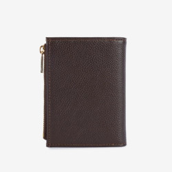Lancaster - Portefeuille pliant cuir Milano Ana Moka