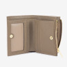 Lancaster - Portefeuille pliant cuir Milano Ana beigefoncé