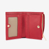Lancaster - Portefeuille pliant cuir Milano Ana rouge