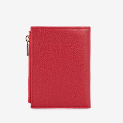Lancaster - Portefeuille pliant cuir Milano Ana rouge