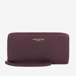 Lancaster Paris - Portefeuille compagnon Dune bordeaux foncé