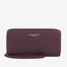 Lancaster Paris - Portefeuille compagnon Dune bordeaux foncé