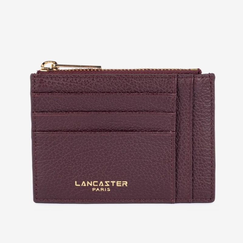 Lancaster Paris - Porte-cartes Dune bordeaux