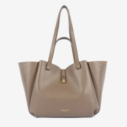 Lancaster - Grand sac cabas épaule Milano Horizon sable foncé