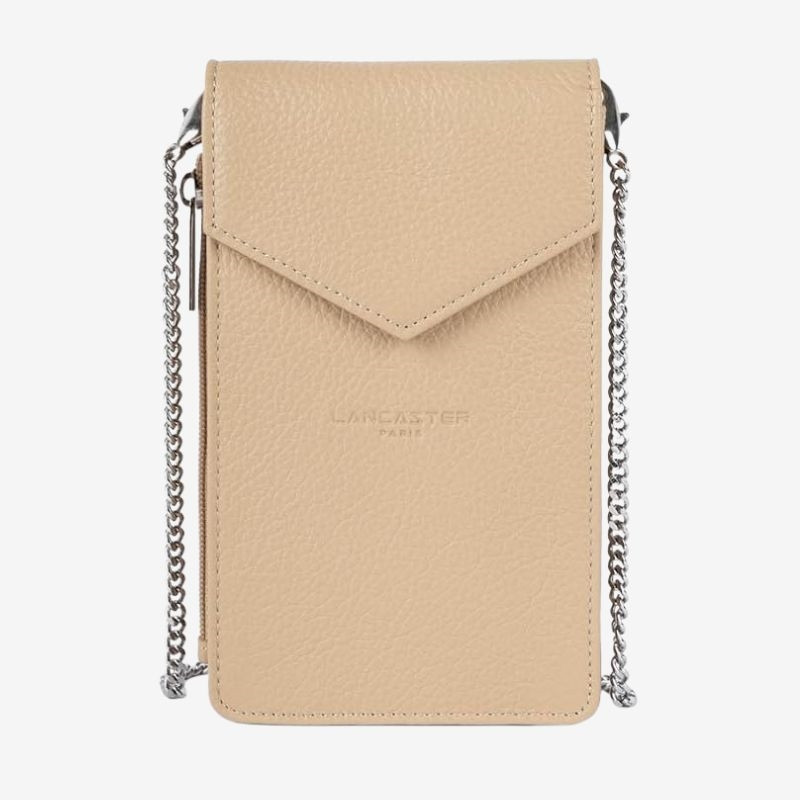 Lancaster Paris - Pochette Smartphone Foulonné beigefoncé