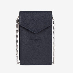 Lancaster Paris - Pochette Smartphone Foulonné Bleu foncé