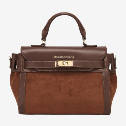 Mac Douglas - Sac à main suédine Cléo Stockholm châtaigne