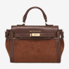 Mac Douglas - Sac à main suédine Cléo Stockholm châtaigne