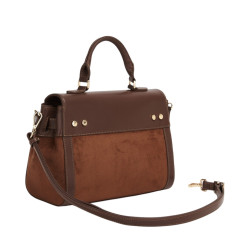 Mac Douglas - Sac à main suédine Cléo Stockholm châtaigne