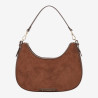 Mac Douglas - Sac porté épaule effet suédine Emilie Stockholm châtaigne