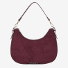 Mac Douglas - Sac porté épaule effet suédine Emilie Stockholm carmin