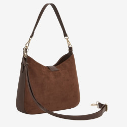 Mac Douglas - Sac porté épaule suédine Guyenne STOCKHOLM châtaigne