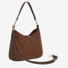 Mac Douglas - Sac porté épaule suédine Guyenne STOCKHOLM châtaigne