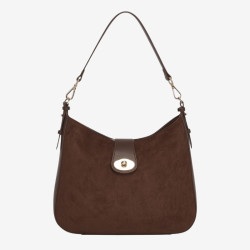 Mac Douglas - Sac porté épaule suédine Guyenne STOCKHOLM chocolat