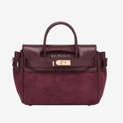 Mac Douglas - Mini sac à main velours Pyla 2 Stockholm lie de vin