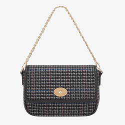 Mac Douglas - Sac travers tressé Franscesca Fantasia tartan noir