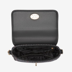 Mac Douglas - Sac travers tressé Franscesca Fantasia tartan noir
