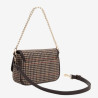 Mac Douglas - Sac travers tressé Franscesca Fantasia tartan moka