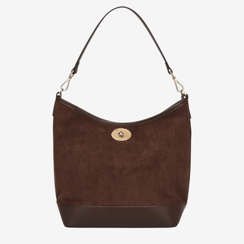 Sac épaule suédine velours Gérald Mac Douglas | Femme