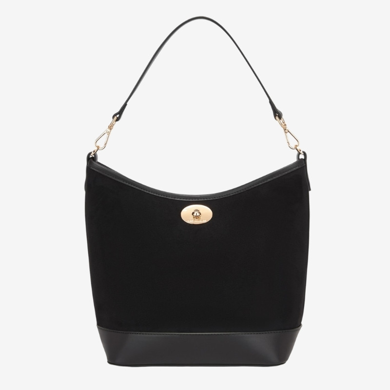 Mac Douglas - sac épaule suédine Gerald Stockholm M noir