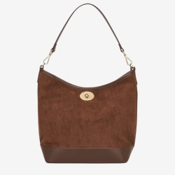 Mac Douglas - sac épaule suédine Gerald Stockholm M chataigne