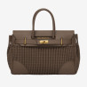 Mac Douglas - Sac à main microfibre matelassé Pyla2 Bryan2 XS brun